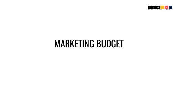 Developing a Marketing Budget